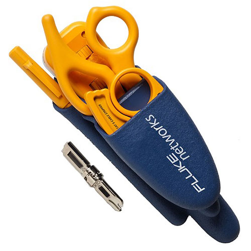 Fluke Networks 11291000 IS40 Pro-Tool Kit w/D814, D-Snips, Cable Stripper, EverSharp 66/110, Probe